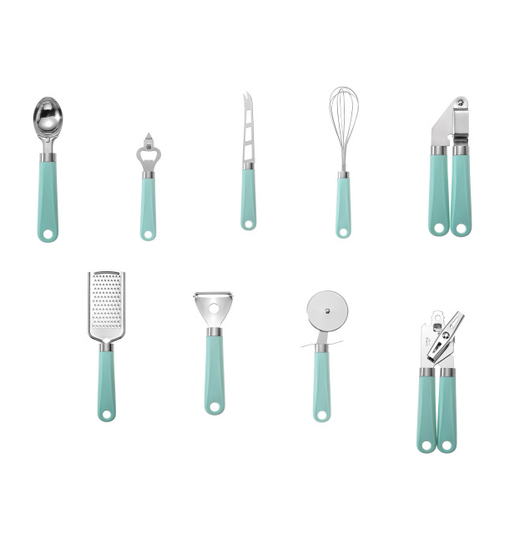 Set de 9 Utensilios de Cocina Multifunción: Cortador de Pizza, Cuchara para Helado y Queso - Image 19