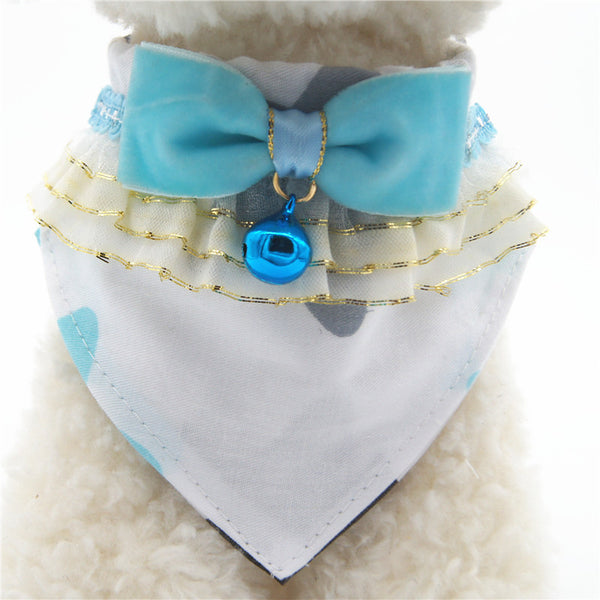 Collar Elegante para Mascotas con Moño Desacoplable