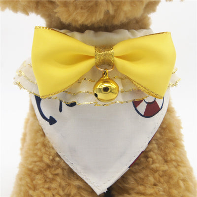 Collar Elegante para Mascotas con Moño Desacoplable