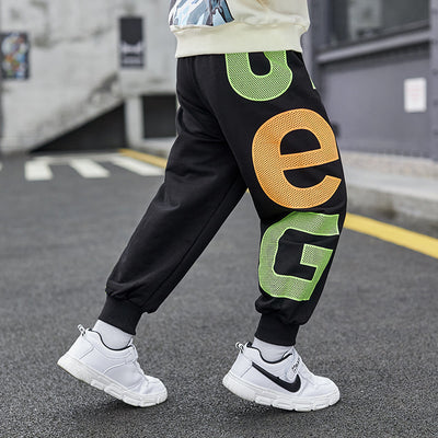Pantalones Deportivos Niño Primavera Otoño Estilo Casual Moderno - Image 4