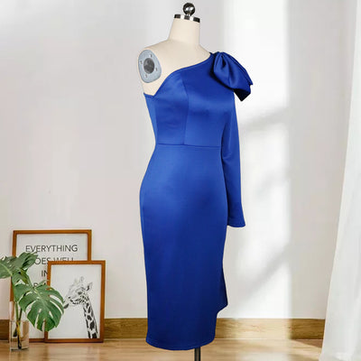 Vestido Plus Size con Cintura Alta y Moño - Image 11