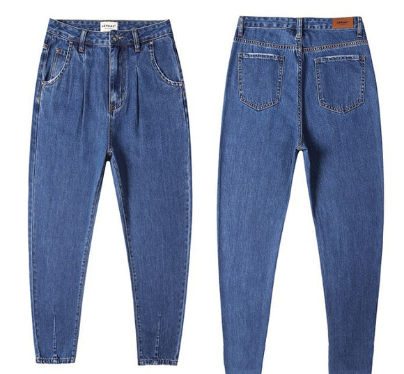 Pantalones Denim Sueltos Casuales para Mujer