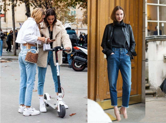 Pantalones Denim Sueltos Casuales para Mujer