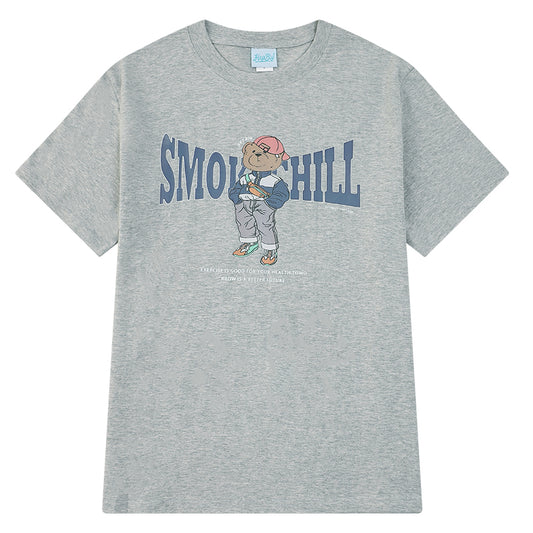 Camiseta Retro Americana Oversize Unisex - Manga Corta Estilo Vintage