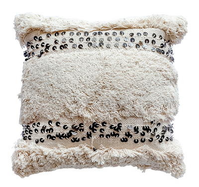 Almohada Bohemia Tejida a Mano en Algodón - Image 3