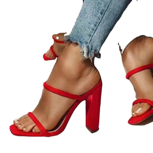 Sandalias de Tacón Grueso Alto para Mujer - Image 5