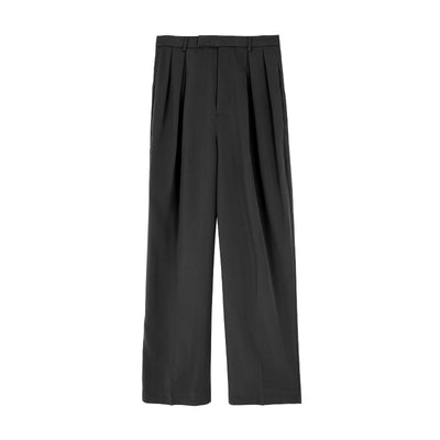 Pantalones Casuales Mujer Cintura Alta Estilo Coreano Pierna Recta - Image 3