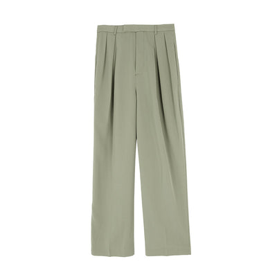 Pantalones Casuales Mujer Cintura Alta Estilo Coreano Pierna Recta - Image 4