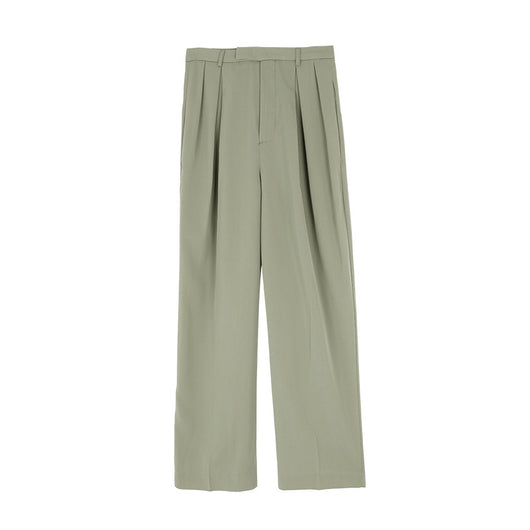 Pantalones Casuales Mujer Cintura Alta Estilo Coreano Pierna Recta - Image 4