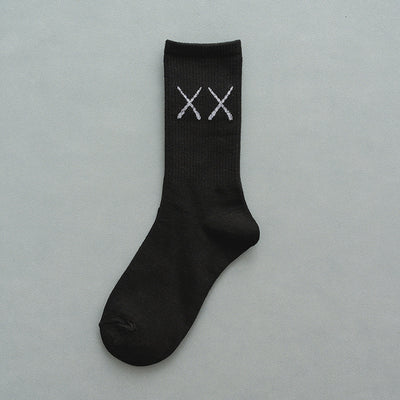 Calcetines Deportivos de Tubo para Mujer, Algodón Puro Blanco y Negro - Image 5