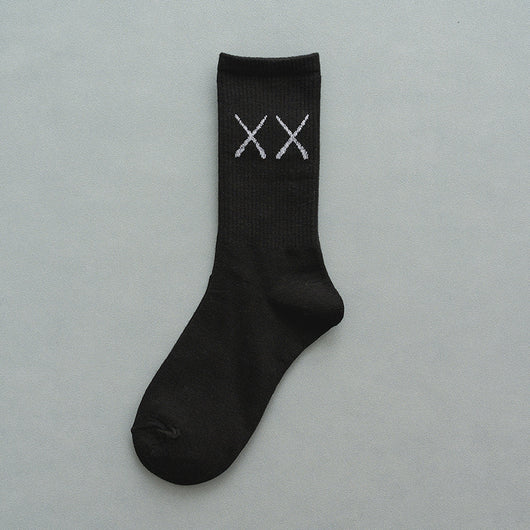 Calcetines Deportivos de Tubo para Mujer, Algodón Puro Blanco y Negro - Image 5