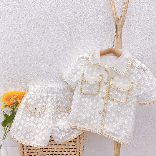 Conjunto de Blusa y Shorts Estilo Tong Xiaoxiang para Mujer - Image 5