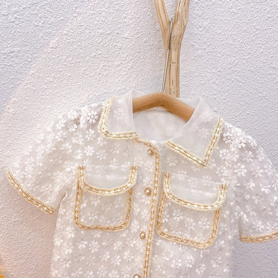 Conjunto de Blusa y Shorts Estilo Tong Xiaoxiang para Mujer - Image 3