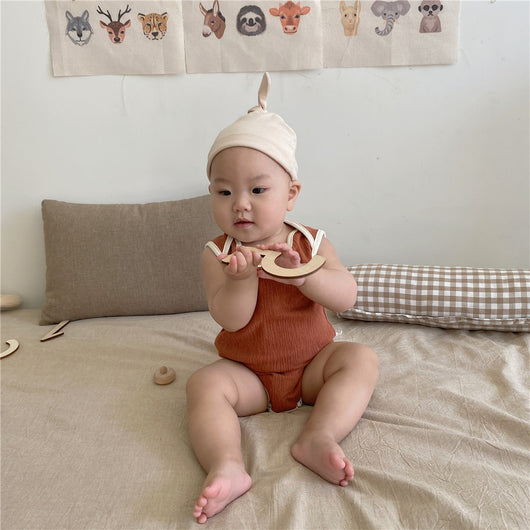 Enterizo Halter para Bebé con Combinación de Colores
