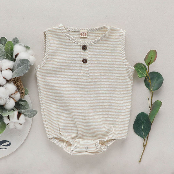 Pelele de Algodón y Lino para Bebé - Diseño Adorable y Cómodo