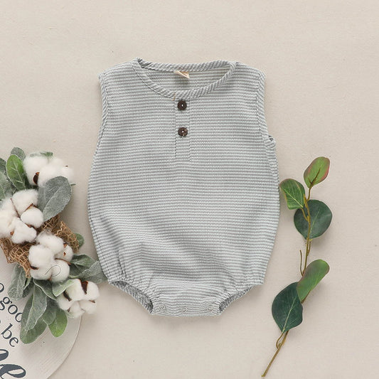 Pelele de Algodón y Lino para Bebé - Diseño Adorable y Cómodo