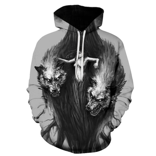Sudadera con Capucha Estampado 3D para Parejas - Image 5