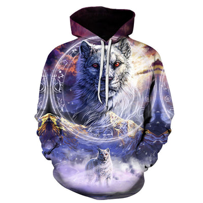 Sudadera con Capucha Estampado 3D para Parejas - Image 3