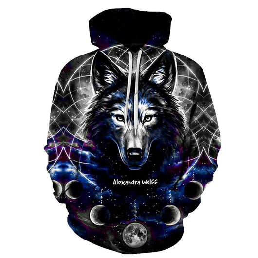 Sudadera con Capucha Estampado 3D para Parejas - Image 6