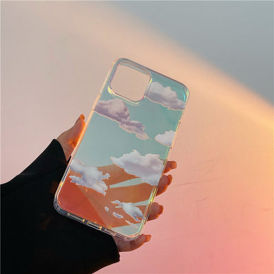 Funda para iPhone 12 Degradado Láser con Diseño de Nubes XR - Image 8