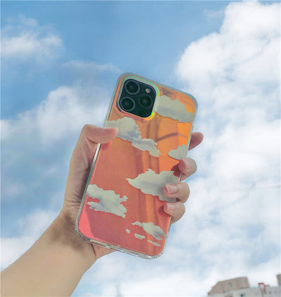Funda para iPhone 12 Degradado Láser con Diseño de Nubes XR - Image 6