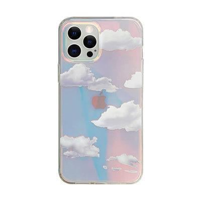 Funda para iPhone 12 Degradado Láser con Diseño de Nubes XR - Image 3