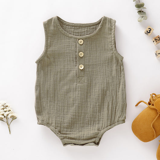 Ropa de Algodón Acolchado sin Mangas para Bebés 0-2 Años - Image 9