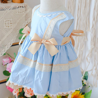 Vestido Infantil Dos Piezas Estilo Palacio con Falda Abullonada - Image 13