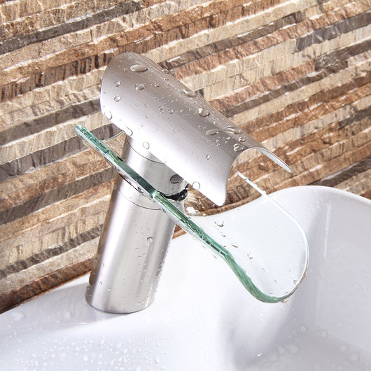 Grifo Monomando para Lavamanos con Agua Caliente y Fría