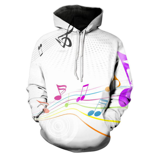 Sudadera Hoodie Hombre Estampado Guitarra 3D - Corte Holgado Moderno - Image 10