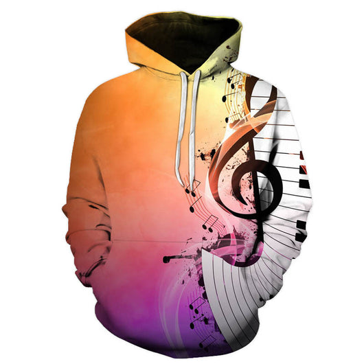 Sudadera Hoodie Hombre Estampado Guitarra 3D - Corte Holgado Moderno - Image 14