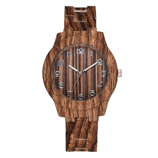Reloj de Pareja Retro Grano de Madera - Diseño Minimalista Unisex - Image 2