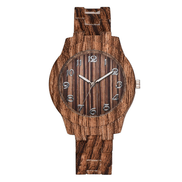 Reloj de Pareja Retro Grano de Madera - Diseño Minimalista Unisex