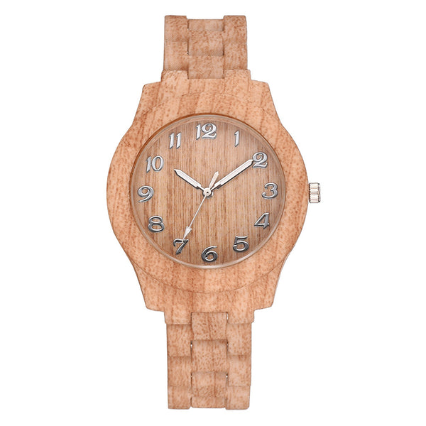 Reloj de Pareja Retro Grano de Madera - Diseño Minimalista Unisex - Image 4