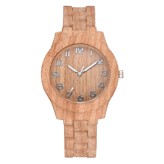 Reloj de Pareja Retro Grano de Madera - Diseño Minimalista Unisex - Image 4