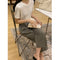 Pantalones Casuales Mujer Cintura Alta Estilo Coreano Pierna Recta