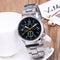 Reloj de Pulsera Hombre Tres Esferas Seis Agujas Acero Inoxidable Cuarzo