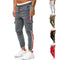 Pantalones Deportivos Casuales con Bolsillos en Rodilla y Diseño Rayado