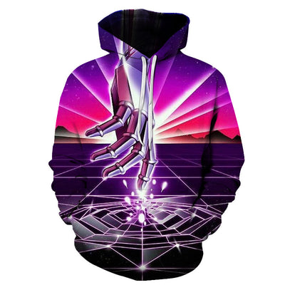 Sudadera con Capucha 3D Estampado Rock para Parejas - Image 14