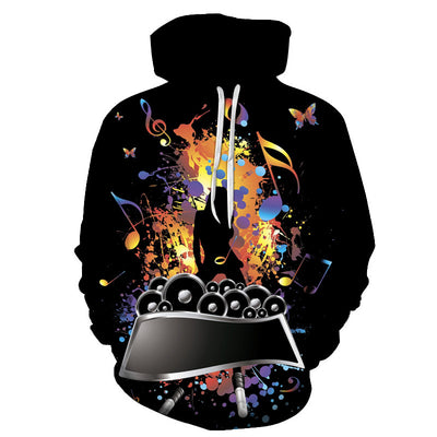 Sudadera con Capucha 3D Estampado Rock para Parejas - Image 19