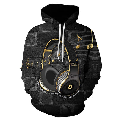 Sudadera con Capucha 3D Estampado Rock para Parejas - Image 7