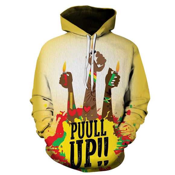 Sudadera con Capucha 3D Estampado Rock para Parejas