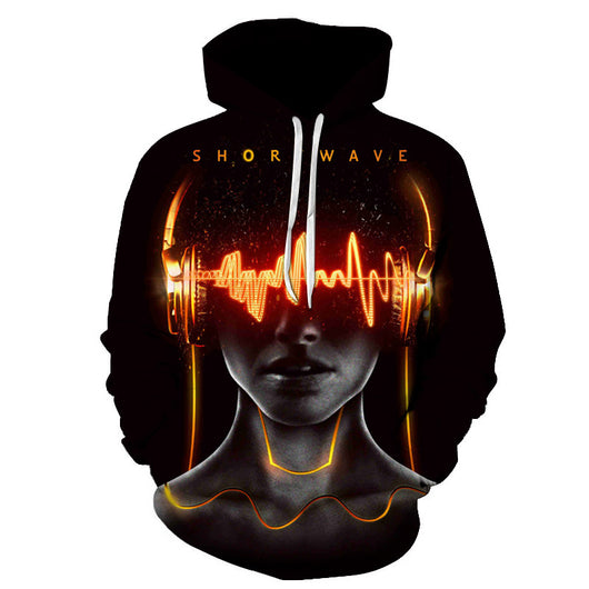 Sudadera con Capucha 3D Estampado Rock para Parejas - Image 9