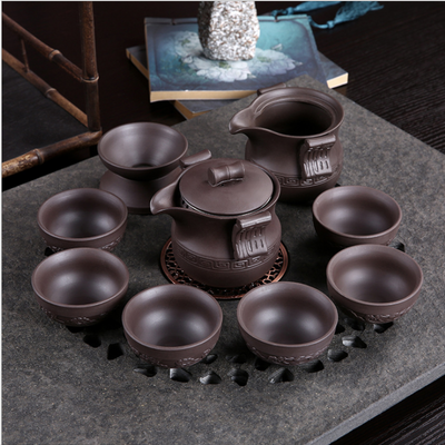 Juego de Té Kung Fu Zisha con Tetera de Cerámica Pixiu, Taza Rápida y Filtro - Image 5