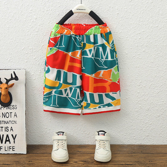 Conjunto de Verano Coreano para Niño - Chaleco y Pantalón Corto Mesh - Image 2