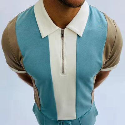 Polo con Cierre y Cuadros para Hombre - Image 7