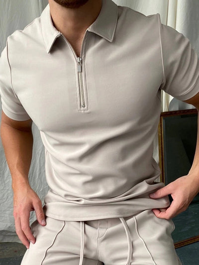Polo con Cierre y Cuadros para Hombre - Image 5
