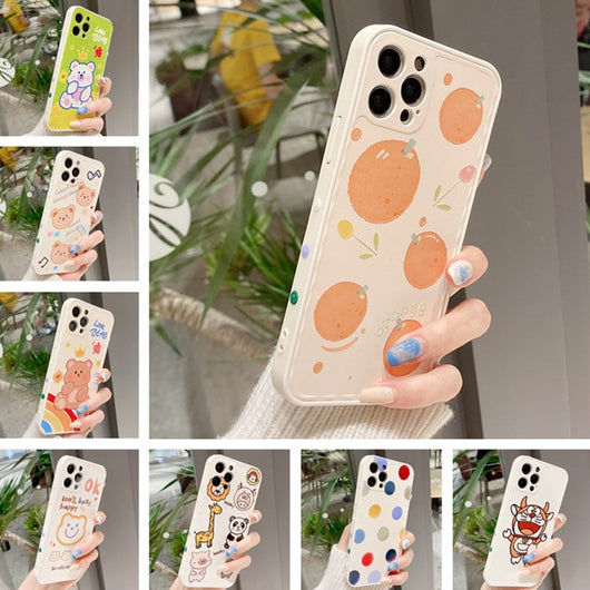 Funda iPhone 12 Desmontable con Diseño Sonriente Colorido