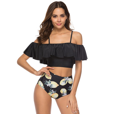 Bikini Estampado Multicolor con Volantes Europeo y Americano - Image 4
