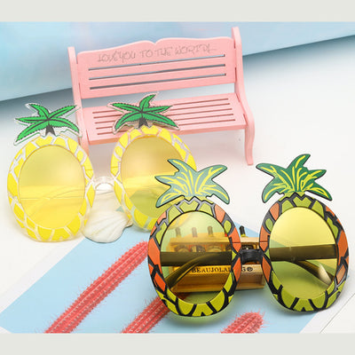 Gafas de Sol Estilo Hawaiano Piña Tropical para Fiestas - Image 2